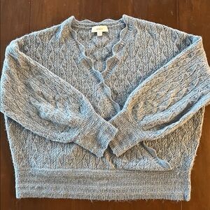 Light Blue V-Neck Sweater